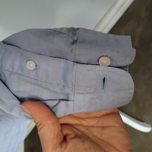 Coach 1941 button down poplin size 4 blue oxford blouse - Picture 4 of 9